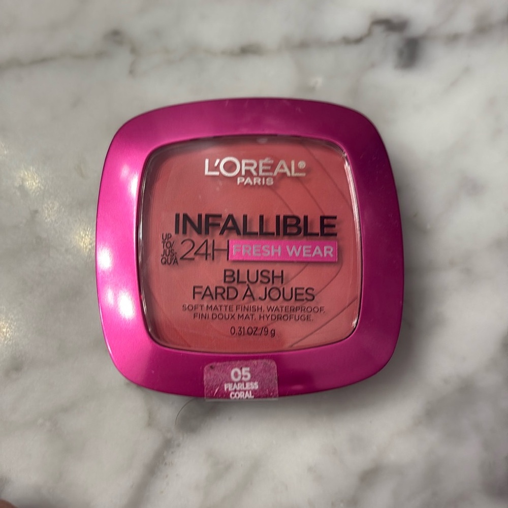 NEW L’Oréal Infallible Up To 24H Fresh Wear Blush - 05 Fearless Coral - .31 Oz